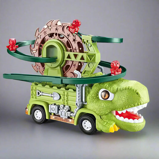 Super Pista Dino con Tobogán Eléctrico